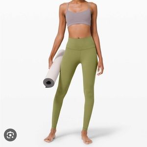 Lululemon bronze green align leggings